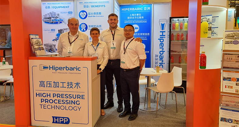 Hiperbaric pretende alcanzar el 45% de cuota de mercado chino en alimentación y abre delegación en el país asiático