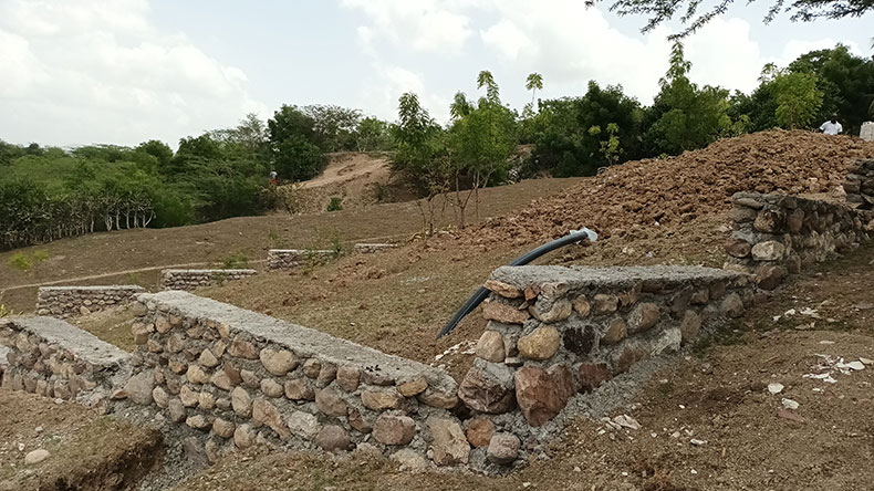 Incatema apuesta por la energía solar para garantizar la sostenibilidad y la eficiencia de la red de agua potable que construye en la villa de L’Azile (Haití)