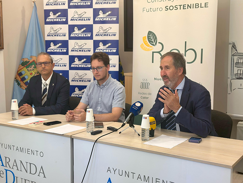 Michelin España Portugal y Rebi lideran un modelo nacional de economía circular energética en Aranda de Duero