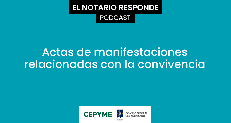 Actas de manifestaciones relacionadas con la convivencia