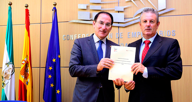 Acuerdo de colaboración entre la Confederación de Empresarios de Andalucía y CASER Seguros