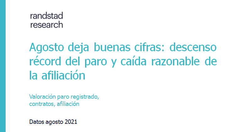Agosto deja buenas cifras: descenso récord del paro y caída razonable de la afiliación