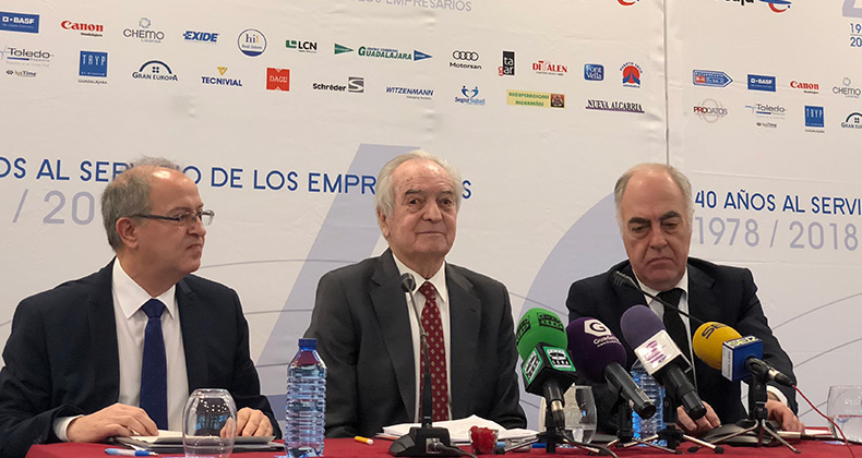 Agustín de Grandes presenta los actos conmemorativos del 40 aniversario de CEOE-CEPYME Guadalajara