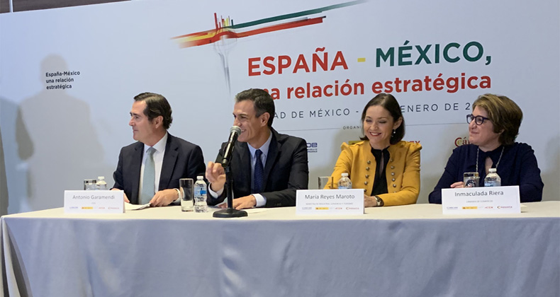 Antonio Garamendi destaca la confianza de los empresarios españoles en México en una reunión con el presidente del gobierno, Pedro Sánchez