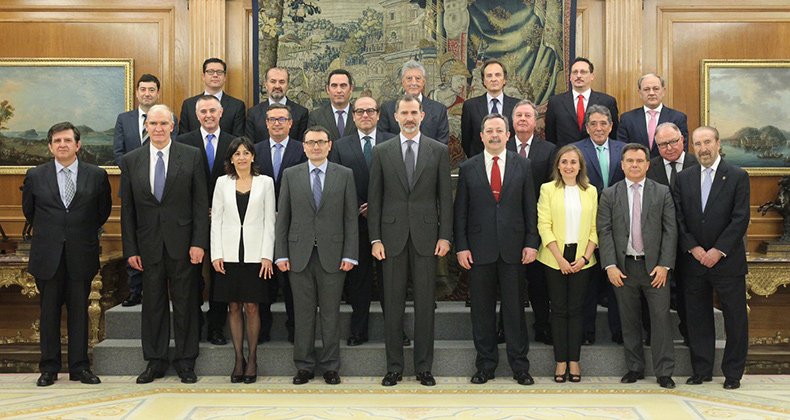 Audiencia de S.M. el Rey de España, D. Felipe VI a la Junta Directiva de CEPCO