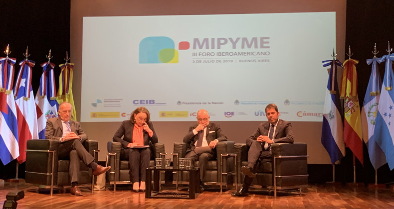 Autoridades argentinas, SEGIB, CEIB-CEOE y la UIA inauguran el III Foro Iberoamericano de la Mipyme