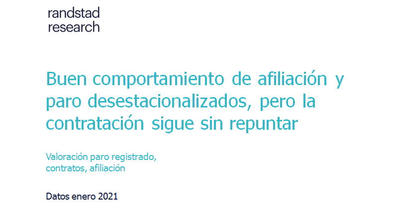 Buen comportamiento de afiliación y paro desestacionalizados, pero la contratación sigue sin repuntar