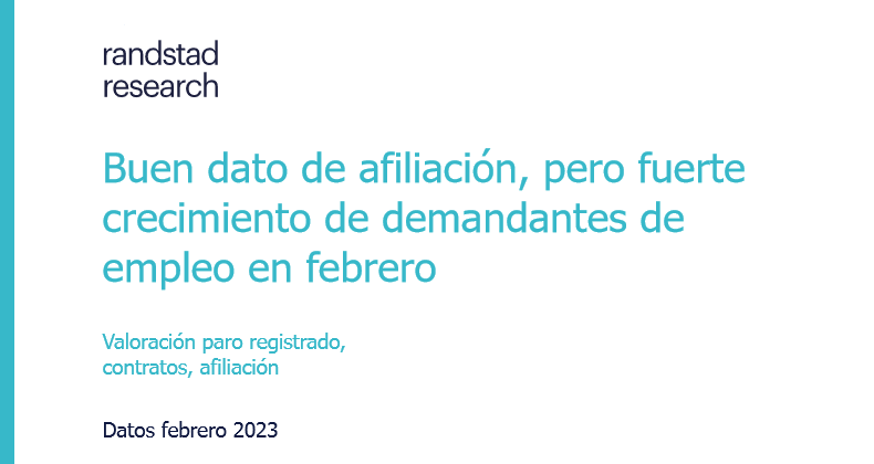 Buen dato de afiliación, pero fuerte crecimiento de demandantes de empleo en febrero
