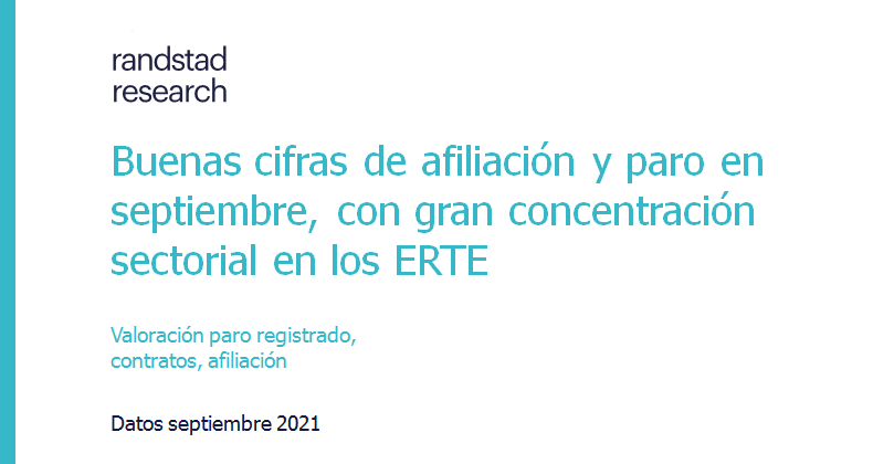 Buenas cifras de afiliación y paro en septiembre, con gran concentración sectorial en ERTE