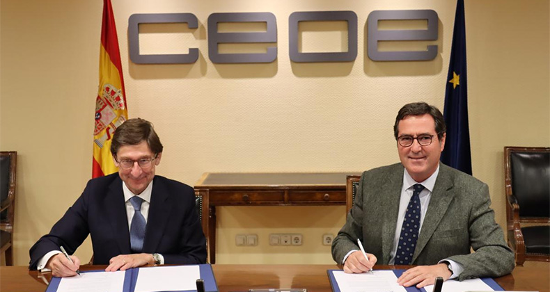 CaixaBank y CEOE acuerdan una línea de financiación para empresas de 30.000 millones de euros para los próximos doce meses