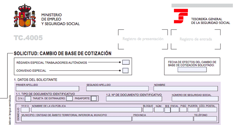 ¿Qué debes tener en cuenta si quieres cambiar la base de cotización?