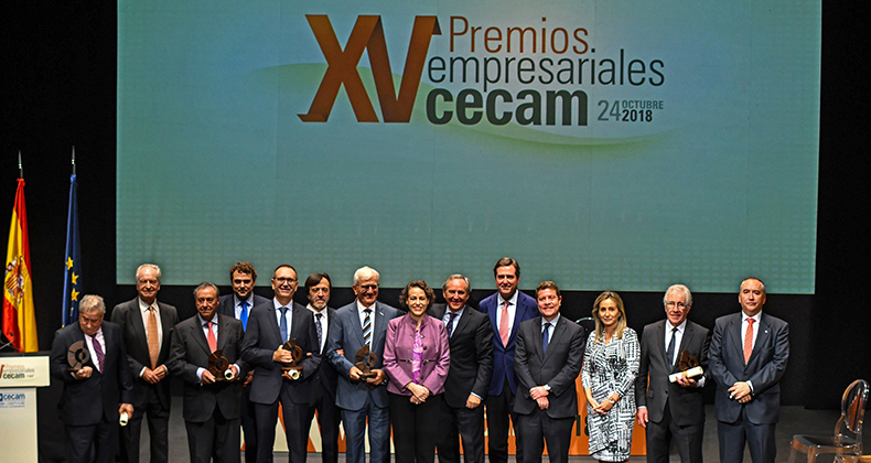 CECAM reconoce el papel imprescindible de los empresarios en sus XV Premios Empresariales