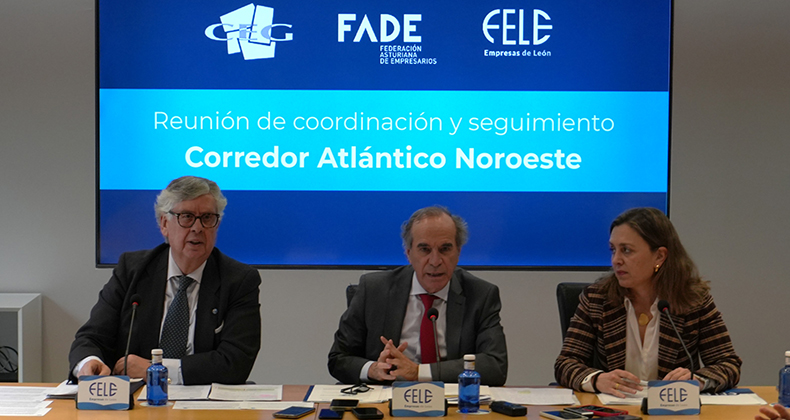 CEG, FADE y FELE viajarán a Bruselas, en junio, para trasladar, de forma directa y estratégica, las reivindicaciones en materia de infraestructuras de Asturias, León y Galicia, a nivel europeo