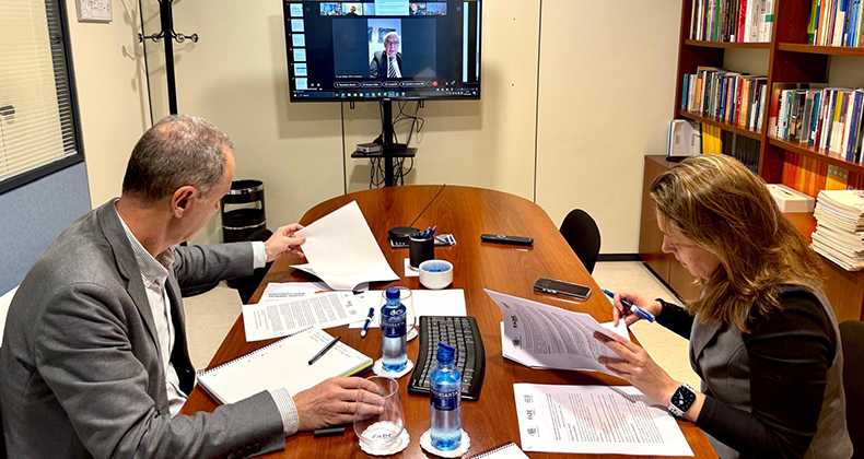 CEG, FADE y FELE mantienen una reunión con el coordinador europeo del Corredor Atlántico, François Bausch