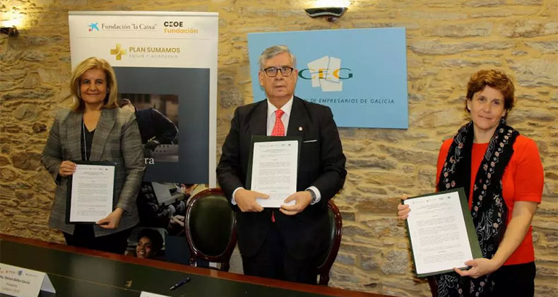 CEG, Fundación CEOE y Fundación ”la Caixa” se alían para la inclusión laboral de colectivos vulnerables en Galicia
