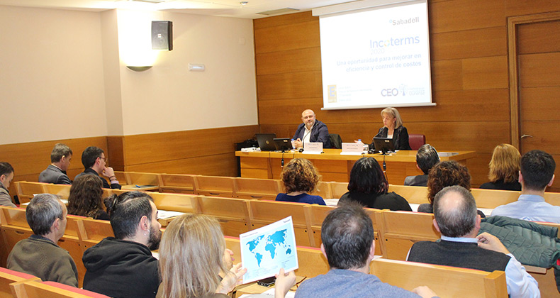 La CEO y Banco Sabadell abordan la actualización de los Incoterms 2020 en una jornada técnica