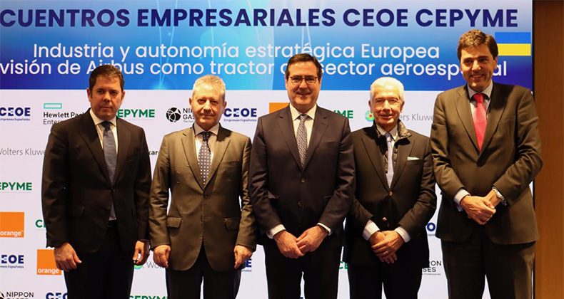 CEOE y Airbus coinciden en reclamar para Europa una mayor autonomía estratégica en energía y materias primas