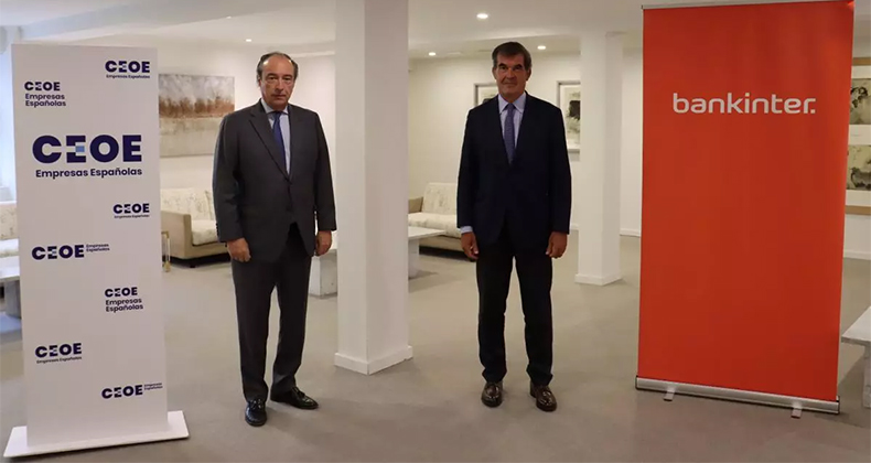 CEOE y Bankinter firman un acuerdo para acercar a empresas y autónomos al mayor hub de información sobre contratos y ayudas públicas
