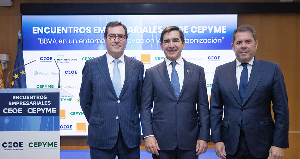 CEOE, CEPYME y BBVA apuntan a la digitalización y a la descarbonización de la economía como fuentes clave de oportunidades