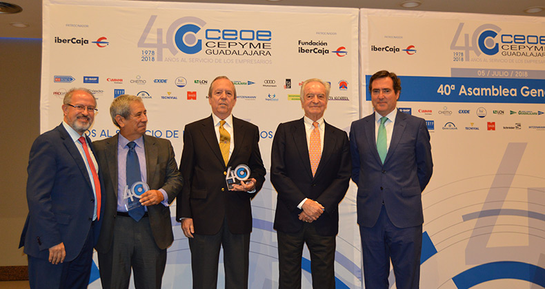 CEOE-CEPYME Guadalajara celebra su 40 Asamblea General con el reconocimiento a diferentes personas, empresas e instituciones colaboradoras