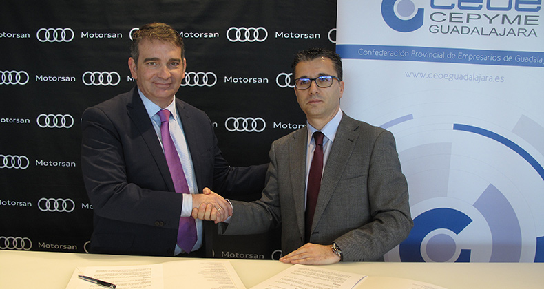 CEOE-CEPYME Guadalajara y Motorsan-Audi firman un convenio de colaboración
