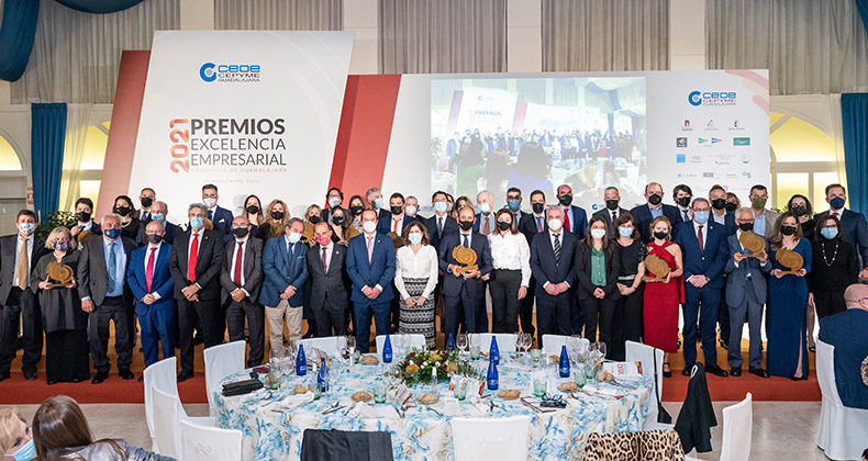 CEOE-CEPYME Guadalajara entrega sus Premios Excelencia Empresarial 2021 con la vuelta a la presencialidad