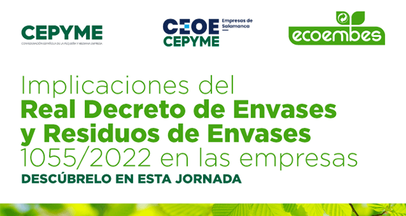 CEPYME y Ecoembes organizan en Salamanca una nueva jornada sobre la regulación de envases y sus implicaciones para las empresas