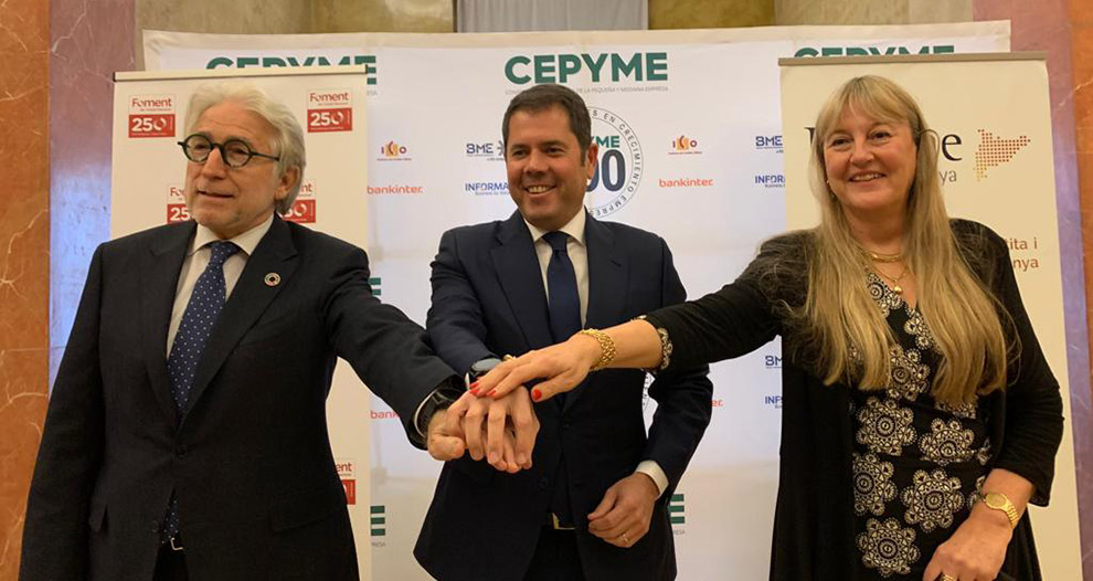 CEPYME, Foment y Fepime acuerdan una alianza estratégica permanente para potenciar el tamaño de las pymes españolas