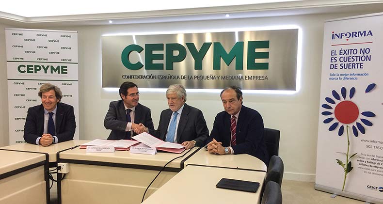 CEPYME e Informa D&B firman un acuerdo de colaboración