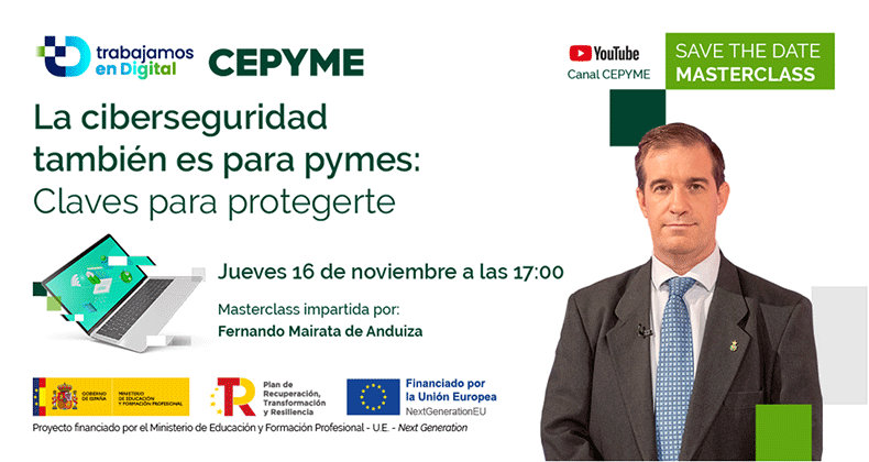CEPYME inicia un nuevo ciclo de masterclasses para impulsar la digitalización de la empresa