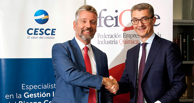 CESCE y FEIQUE firman un acuerdo para fomentar la internacionalización de las empresas químicas españolas