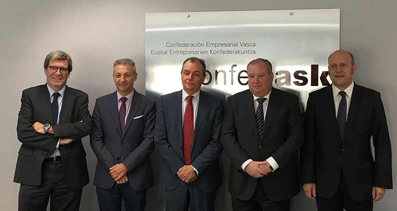 CEV y CONFEBASK unidas por el Corredor Cantábrico Mediterráneo