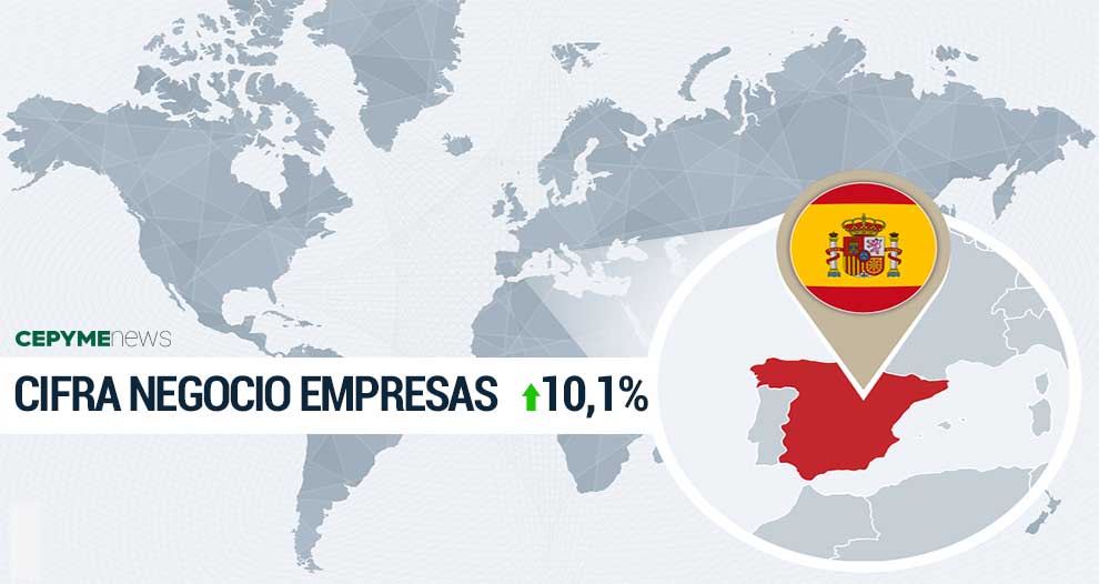 La cifra de negocios de las empresas se dispara un 10,1%