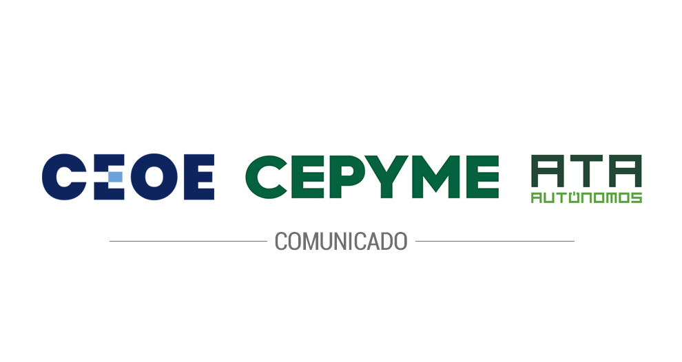 Comunicado CEOE, CEPYME y ATA sobre paro convocado a partir del próximo lunes por un sector minoritario del transporte por carretera