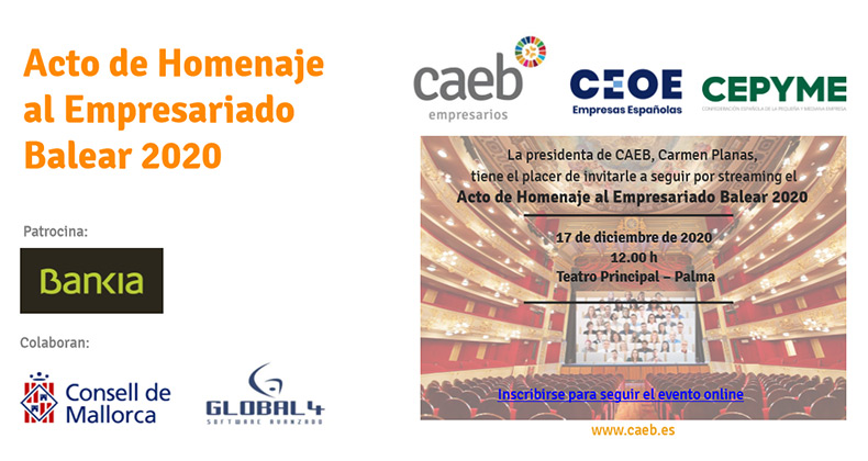 La Confederación de Asociaciones Empresariales de Balears (CAEB), celebra el acto de  ‘Homenaje al Empresariado Balear’