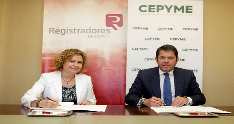 Convenio de colaboración entre el Colegio de Registradores y CEPYME
