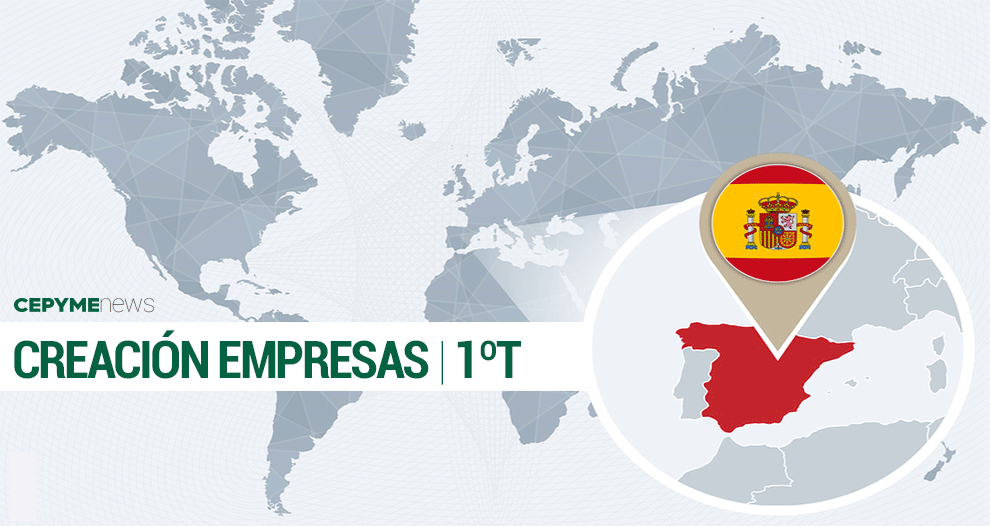 La creación de empresas desciende un 4 % en el primer trimestre del año