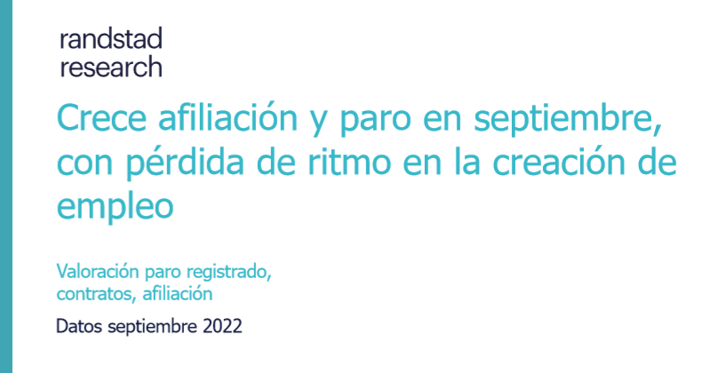 Crece afiliación y paro en septiembre, con pérdida de ritmo en la creación de empleo