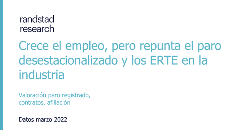 Crece el empleo, pero repunta el paro desestacionalizado y los ERTE en la industria