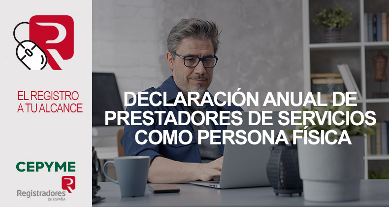 Declaración anual de prestadores de servicios como persona física