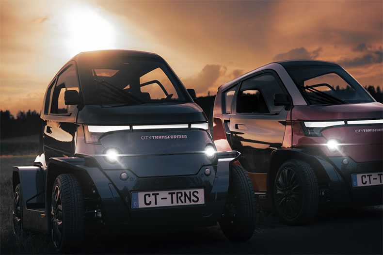 El 1er microcoche plegable totalmente eléctrico del mundo llegará en 2024 gracias a SEGULA Technologies y City Transformer