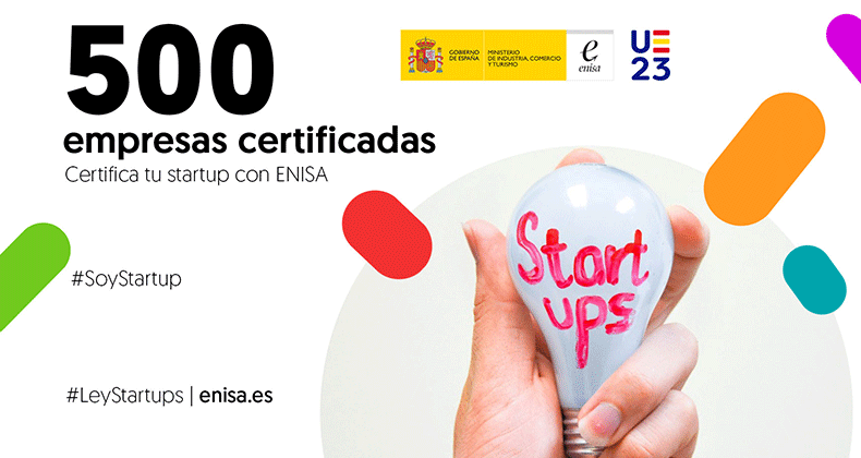 ENISA ya ha certificado más de 500 startups