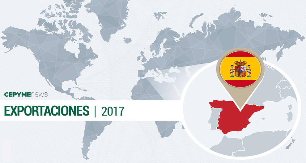 España exportó por 277.126 millones de euros en 2017, récord histórico