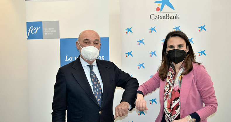 La FER y CaixaBank suscriben un acuerdo para apoyar a las empresas en el marco del Plan Europeo de Recuperación