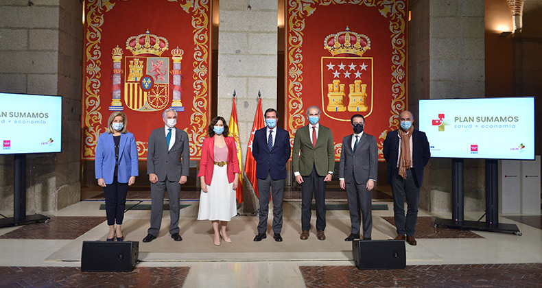 Fundación CEOE y CEIM amplificarán la acción de la Comunidad de Madrid en la lucha contra el COVID-19 con test masivos y más rastreadores en las empresas