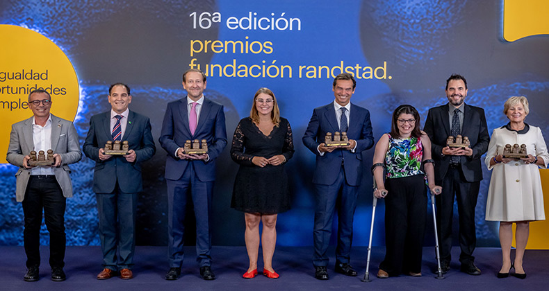 Fundación Randstad premia a Grupo Pelayo, Anudal Industrial, Pronisa Ávila, Balance Productions, Visualfy y Claudia Tecglen