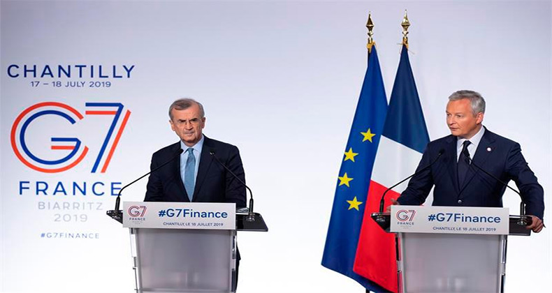 El G7 impulsa una tasa digital para 2020 y un impuesto mínimo de sociedades