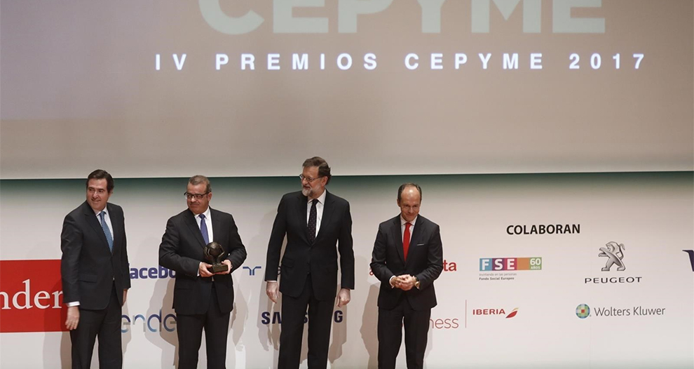 Garamendi da las gracias al Gobierno por «crear las infraestructuras» para que las pymes generen empleo