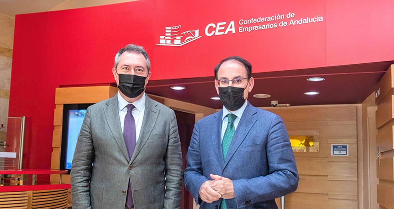 González de Lara traslada a Espadas la necesidad de que Andalucía ocupe el lugar que merece en la gestión de los fondos europeos