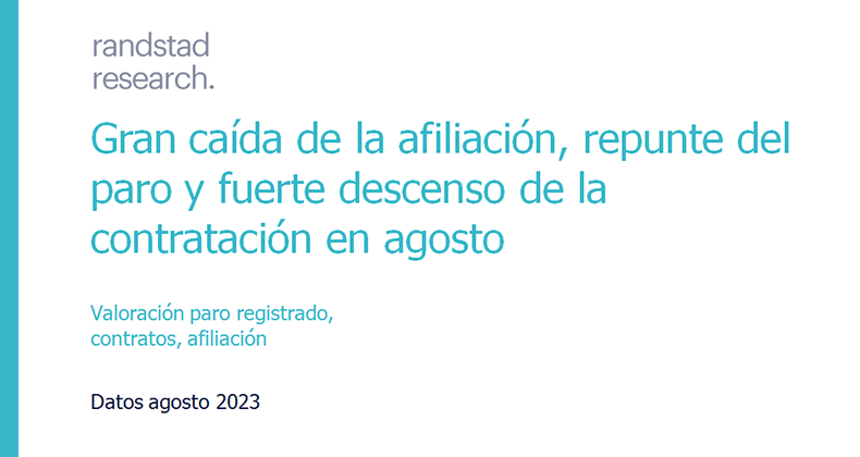 Gran caída de la afiliación, repunte del paro y fuerte descenso de la contratación en agosto